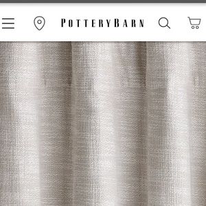 Pottery Barn Seaton textured drape